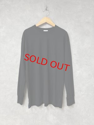 画像1: NATURAL LAUNDRY　カラー天竺CD刺繍レイヤーロングＴ　　990；ブラック　　サイズ2 (1)