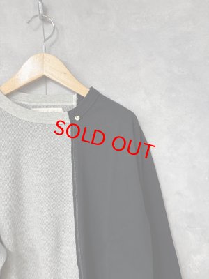 画像2: 2025秋冬 　GTH　      	 ラメサーマル テンジク ドッキングリメイク ロンTEE　　2；黒 (2)