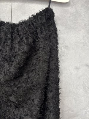 画像2: 2025AW   Bon Vieux Temps　カットジャガードふわふわスカート　　28；BLACK　　サイズ；1 (2)