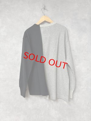 画像3: 2025秋冬 　GTH　      	 ラメサーマル テンジク ドッキングリメイク ロンTEE　　2；黒 (3)