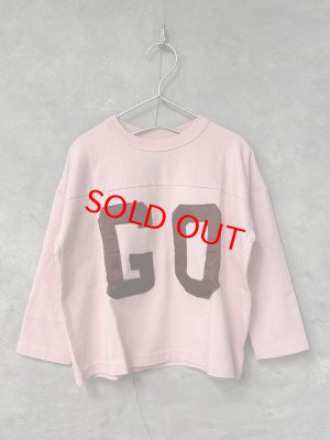 画像1: 40%off 　2025秋冬 　GTH　　  テンジク GO フットボール TEE　　6；ピンク (1)