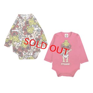 画像1: MY FIRST HYSTERIC　MINI DOLL 長袖ロンパースセット　　26；マゼンタ (1)