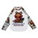 画像1: Hystericmini　SEEK A BABY BEAR ラグラン長袖Tシャツ　00；ホワイト (1)