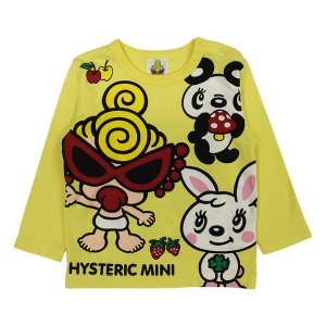 画像1: MY FIRST HYSTERIC　LOVELY FRIENDS 長袖Tシャツ　 61；レモンイエロー (1)