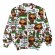 画像1: Hystericmini　SEEK A BABY BEAR総柄 裏毛ブルゾン　　04；ホワイト系 (1)
