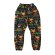画像1: Hystericmini　SEEK A BABY BEAR総柄 裏毛スウェットパンツ　　14；ブラック系　　サイズ；100 (1)