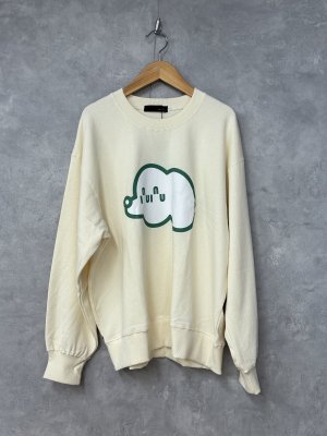 画像1: 2025秋冬　  nunuforme 　　inuinu ロゴプリントトレーナー　IVORY　　大人サイズ　 (1)