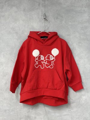 画像1: 2025秋冬　  nunuforme 　　風船inuinu ワッペン　　RED (1)