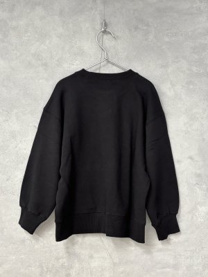 画像3: 2025秋冬　  nunuforme 　　inuinu ロゴプリントトレーナー　　BLACK (3)