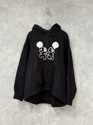 画像1: 2025秋冬　  nunuforme 　　風船inuinu ワッペン　　BLACK (1)