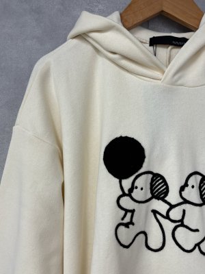 画像2: 2025秋冬　  nunuforme 　　風船inuinu ワッペン　　IVORY　　大人サイズ (2)