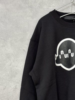 画像2: 2025秋冬　  nunuforme 　　inuinu ロゴプリントトレーナー　　BLACK (2)