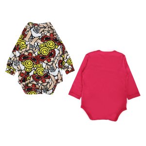 画像2: MY FIRST HYSTERIC　MINI DOLL 長袖ロンパースセット　　26；マゼンタ (2)