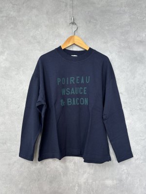 画像1: NATURAL LAUNDRY  長袖Tシャツ　480:ネイビー　　サイズ2 (1)