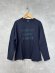 画像1: NATURAL LAUNDRY  長袖Tシャツ　480:ネイビー　　サイズ2 (1)