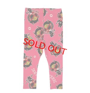 画像1: MY FIRST HYSTERIC　DEVILKIN総柄 10分丈レギンス　　29:マゼンタ (1)