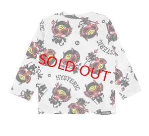 画像2: MY FIRST HYSTERIC　DEVILKIN総柄 長袖Tシャツ　　04:ホワイト (2)
