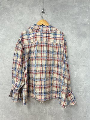 画像4: 2025秋冬　FITH  　ニジュウオリチェック　ブラウス　　11；生成 (4)