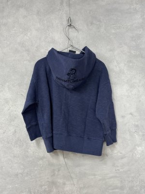 画像4: 2025秋冬　DENIMDUNGAREE　ウラケ PENNIE ジップアップパーカー　　24；オールドネイビー (4)