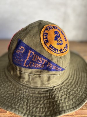 画像2: 2025秋冬　DENIMDUNGAREE　	  ワッペン HAT　　9；カーキ (2)