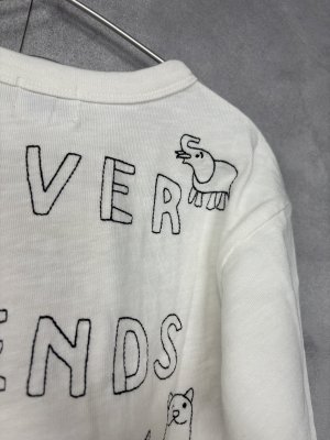 画像3: 2025秋冬　DENIMDUNGAREE　テンジク HEY TEE　　1；白 (3)