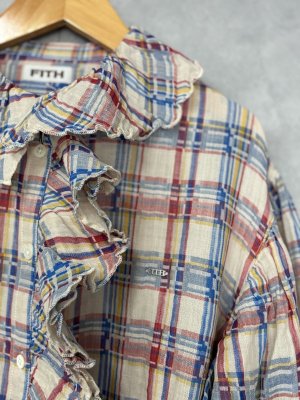 画像2: 2025秋冬　FITH  　ニジュウオリチェック　ブラウス　　11；生成 (2)