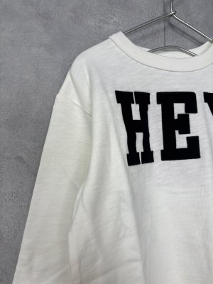 画像2: 2025秋冬　DENIMDUNGAREE　テンジク HEY TEE　　1；白 (2)