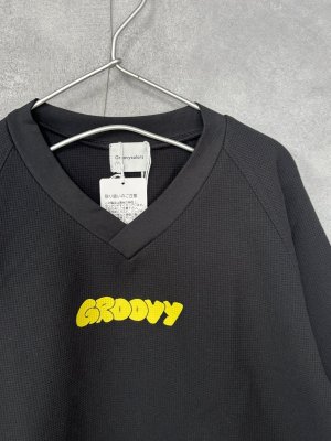 画像2: 2025秋冬　GC　PTT　ワッフル　V　ネック　プルオーバー　　2;黒 (2)