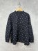 画像1: NATURAL LAUNDRY 　 オハナ刺繍ギャザーシャツ　　484:ネイビー　　サイズ2 (1)