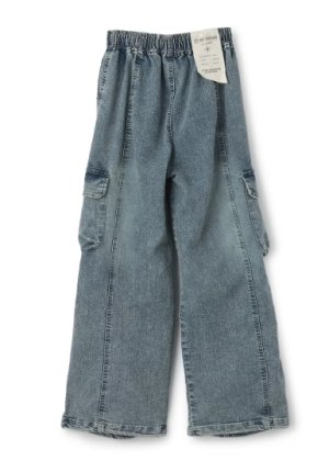 画像3: Lovetoxic  【速乾】【ストレッチ】デニムカーゴパンツ 　82；グレー (3)