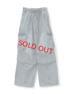 画像1: Lovetoxic  【速乾】【ストレッチ】デニムカーゴパンツ 　50；コン (1)