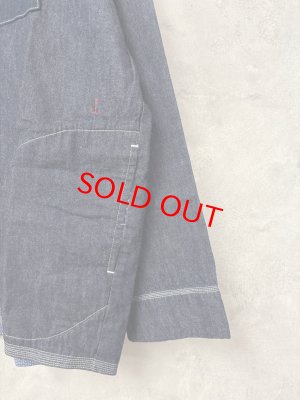 画像2: 2025   快晴堂　　　GIRLS デュアルシーズンデニム羽織カバーシャツ　　1；インディゴデニム　　サイズ；F (2)