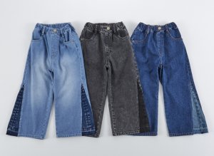 画像1: OCEAN&GROUND　Jr.リメイクデニムパンツ　 (1)
