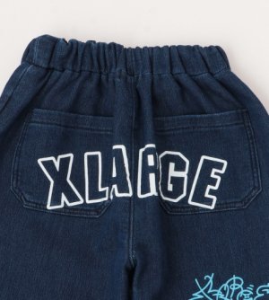 画像5: XLARGE KIDS　総柄カットデニムテーパードパンツ   51;ブルー (5)