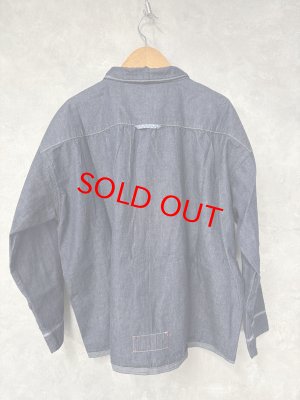 画像6: 2025   快晴堂　　　GIRLS デュアルシーズンデニム羽織カバーシャツ　　1；インディゴデニム　　サイズ；F (6)