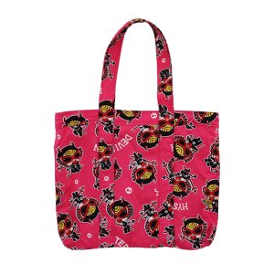 画像2: Y FIRST HYSTERIC　DEVILKIN総柄 綿オックス ペアレンツバッグ　　29；ピンク系 (2)