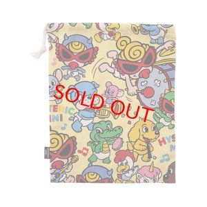 画像2: Hystericmini　HYS-MINI BAND CLUB総柄 巾着　　64；イエロー系 (2)