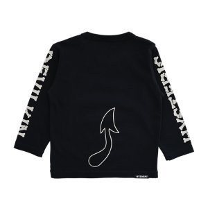 画像2: MY FIRST HYSTERIC　DEVILKIN ギミックしっぽ 長袖Tシャツ　　　10；ブラック (2)