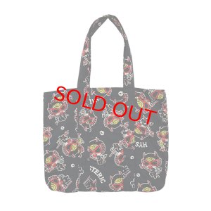 画像2: Y FIRST HYSTERIC　DEVILKIN総柄 綿オックス ペアレンツバッグ　　14；ブラック系 (2)