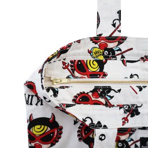 画像4: Y FIRST HYSTERIC　DEVILKIN総柄 綿オックス ペアレンツバッグ　　29；ピンク系 (4)