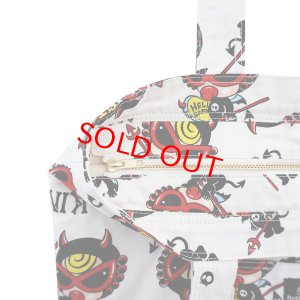 画像4: Y FIRST HYSTERIC　DEVILKIN総柄 綿オックス ペアレンツバッグ　　04；ホワイト系 (4)