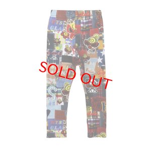 画像2: MY FIRST HYSTERIC　MESSY PATCHWORK総柄 Viscotex 10分丈レギンス　　49；インディゴ (2)