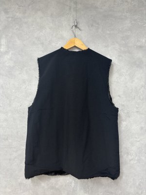 画像4: 2025秋冬　FITH  　タフタ×ファーリバーシブルベスト　2；黒　　サイズ；02 (4)