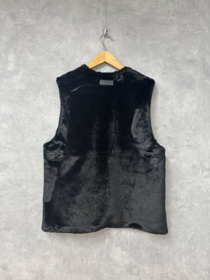 画像7: 2025秋冬　FITH  　タフタ×ファーリバーシブルベスト　2；黒　　サイズ；02 (7)