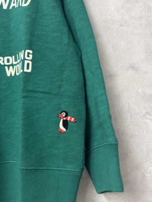 画像2: 2025秋冬　DENIMDUNGAREE　ウラケ PENNIE スウェット　　8；グリーン (2)