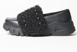 画像3: 2025AW　gomme　　ワイドストラップローファー　2；黒　 (3)