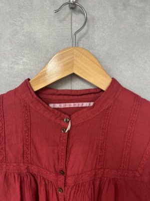 画像3: 2025秋冬 　GTH　  ローン ブラウス　　5；赤 (3)