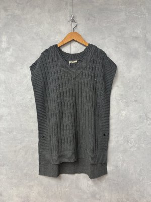 画像1: 2025秋冬　FITH  　コットンニット　ベスト　17；チャコール　サイズ；LL (1)