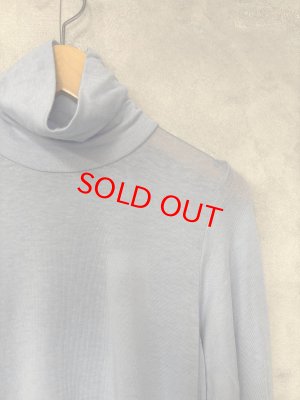 画像2: grin　シアーコットンシルクハイカラープルオーバー　410：ブルー　　サイズ；F (2)