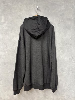 画像3: 2025AW　gomme(H)　　フード切替ジップパーカー　　　2:チャコール　　サイズ；M (3)